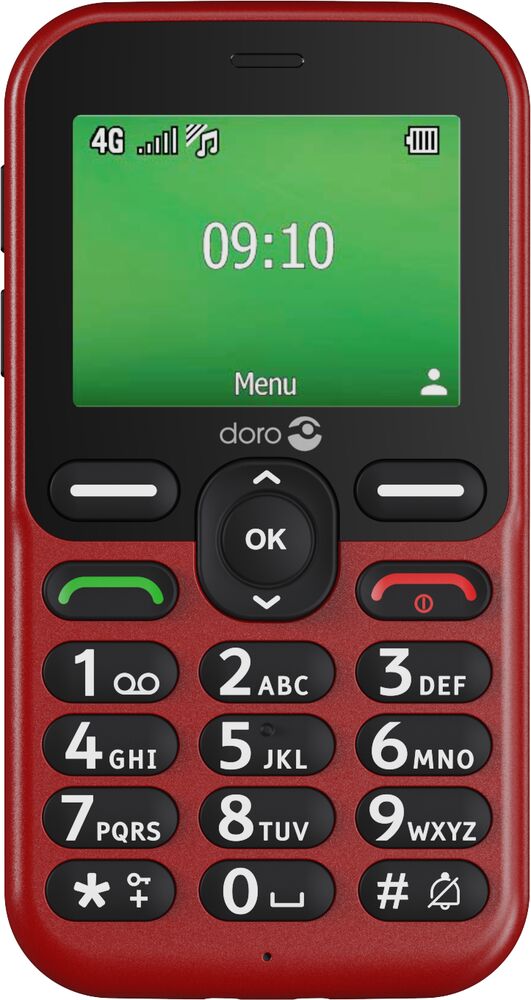 Doro Leva E10 in red, front view