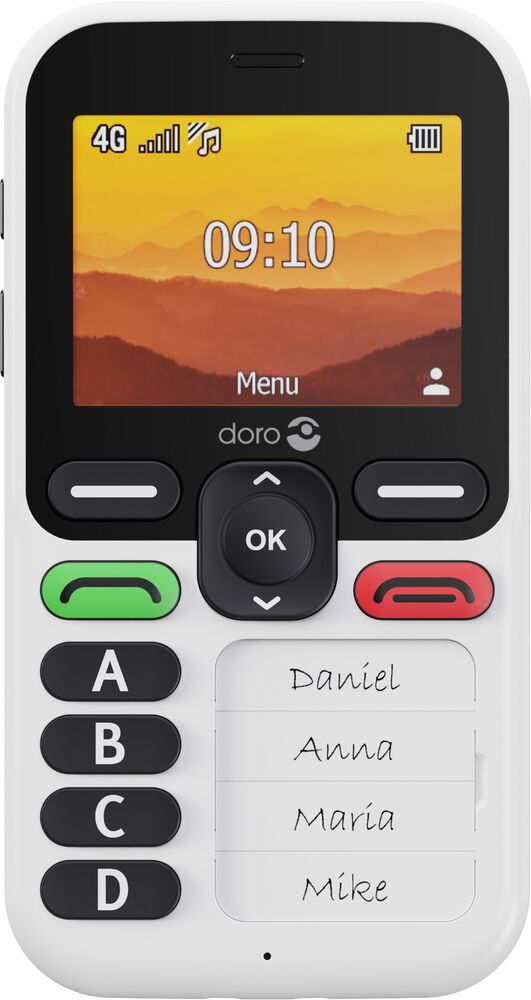 Doro Leva X10 in white, front view